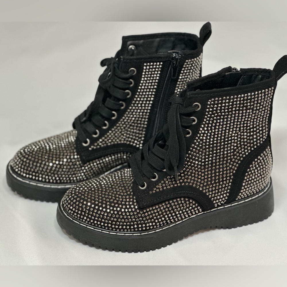 Women’s Size 5 - Madden Girl Kurt Glitz Combat Boot